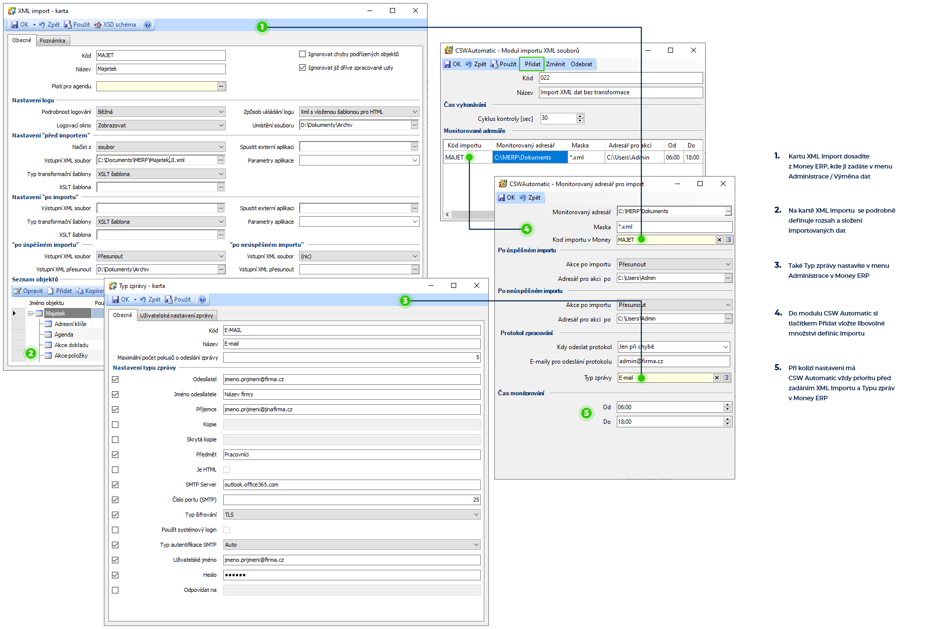 Import XML dat bez transformace